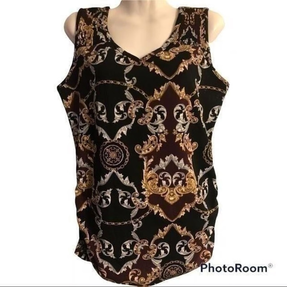 Elegant Black and Gold Women's Top